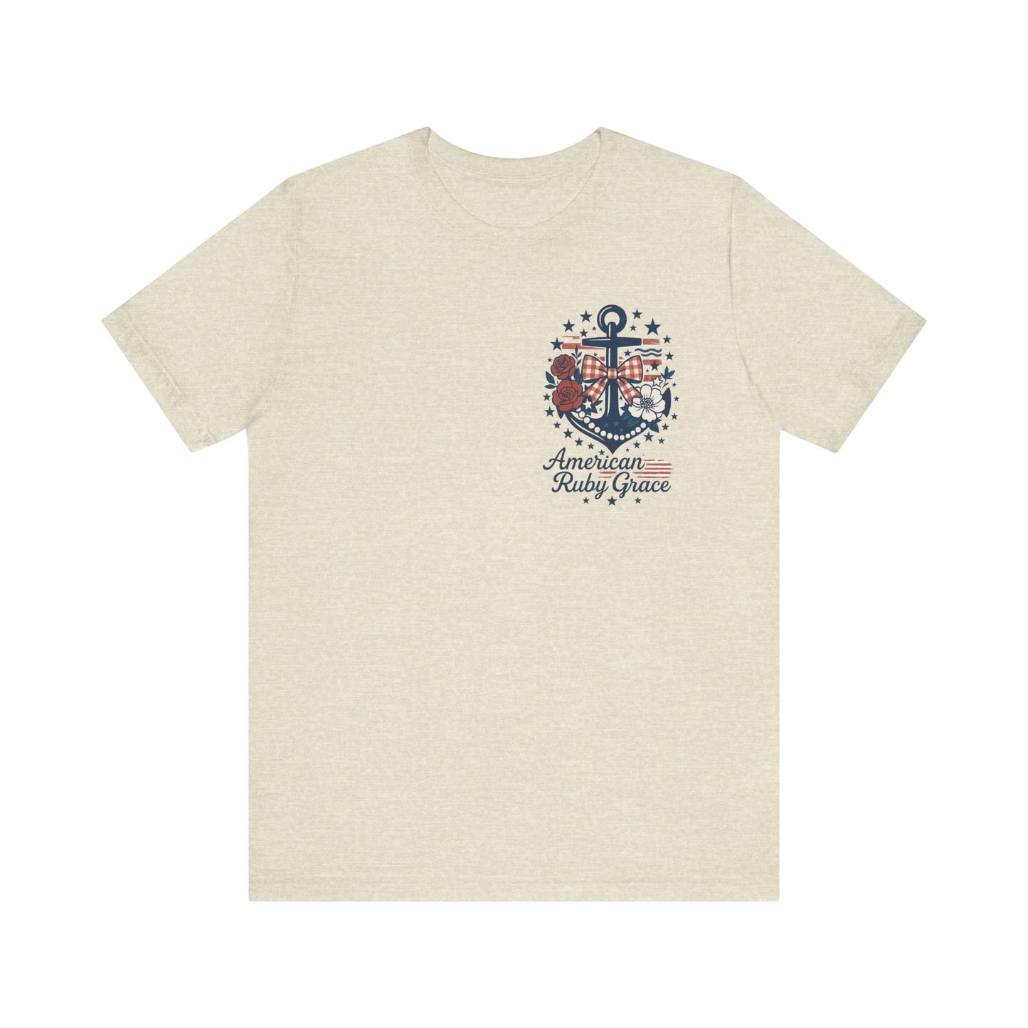 Lovely Anchor Embroidered Graphic Tee