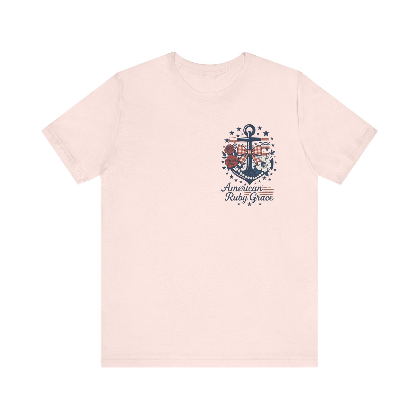 Lovely Anchor Embroidered Graphic Tee
