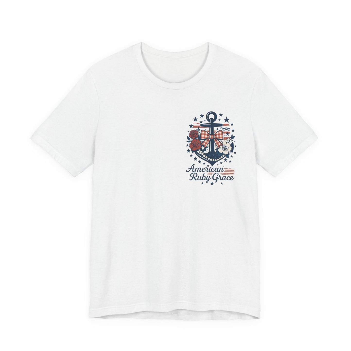 Lovely Anchor Embroidered Graphic Tee