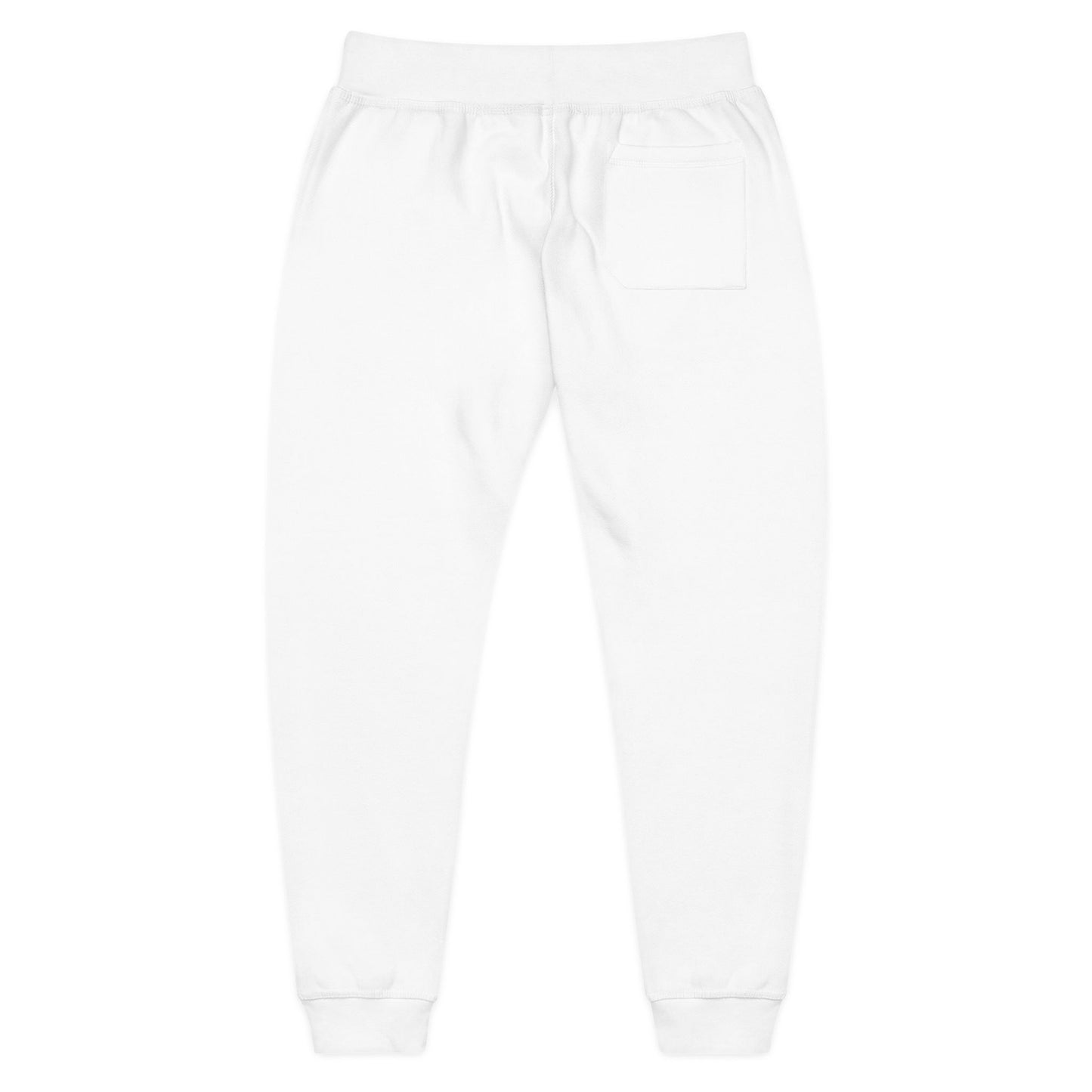 Elegant Monogram Embroidered Fleece Joggers