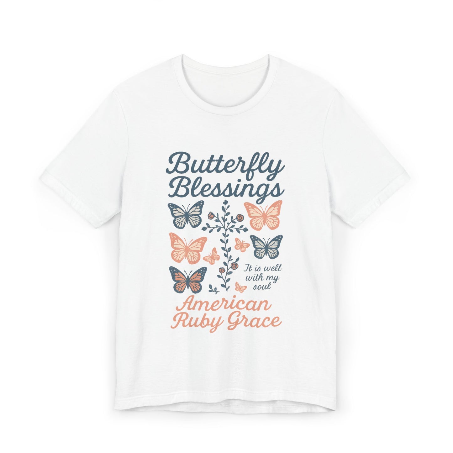 Butterfly Blessings Jersey Graphic Tee
