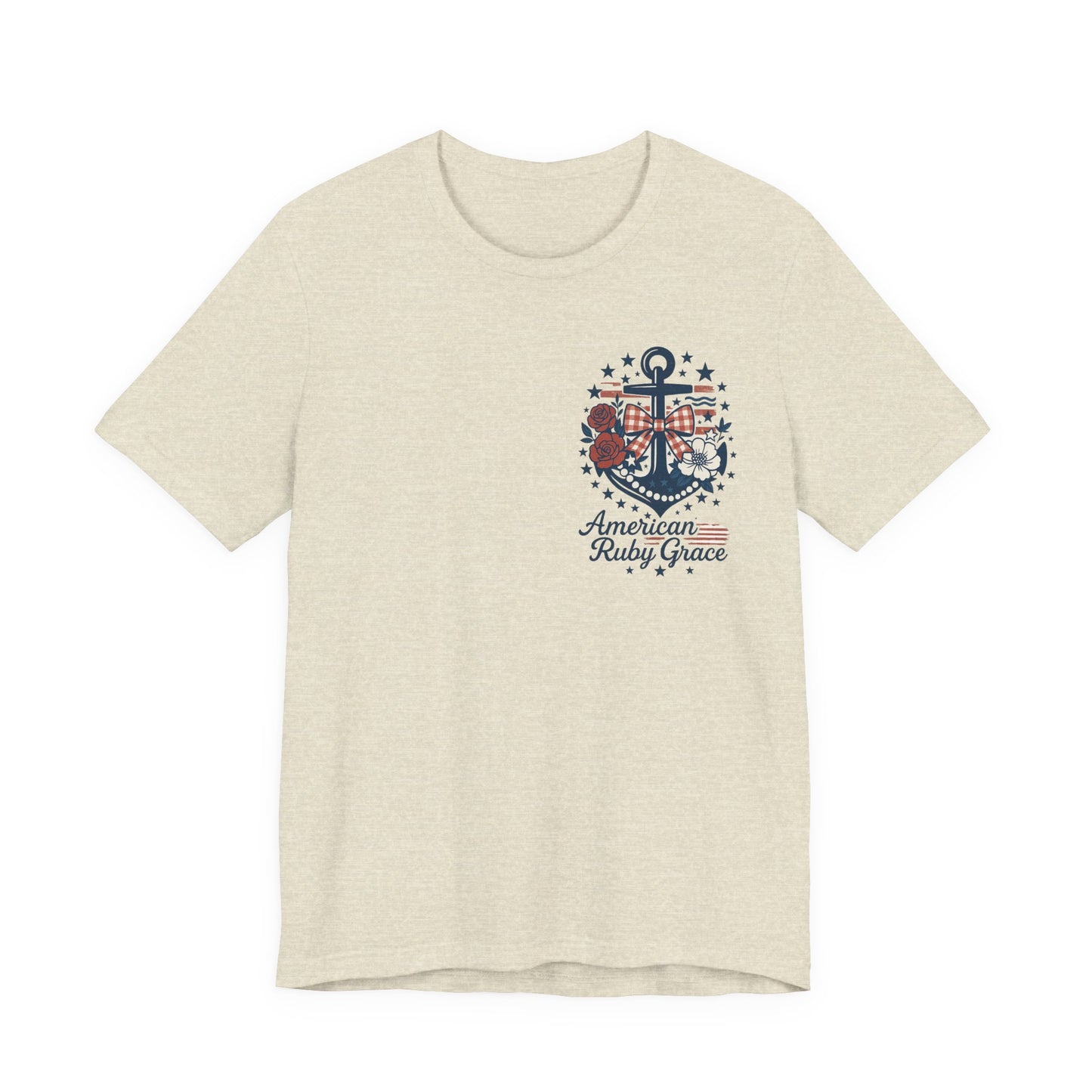 Lovely Anchor Embroidered Graphic Tee
