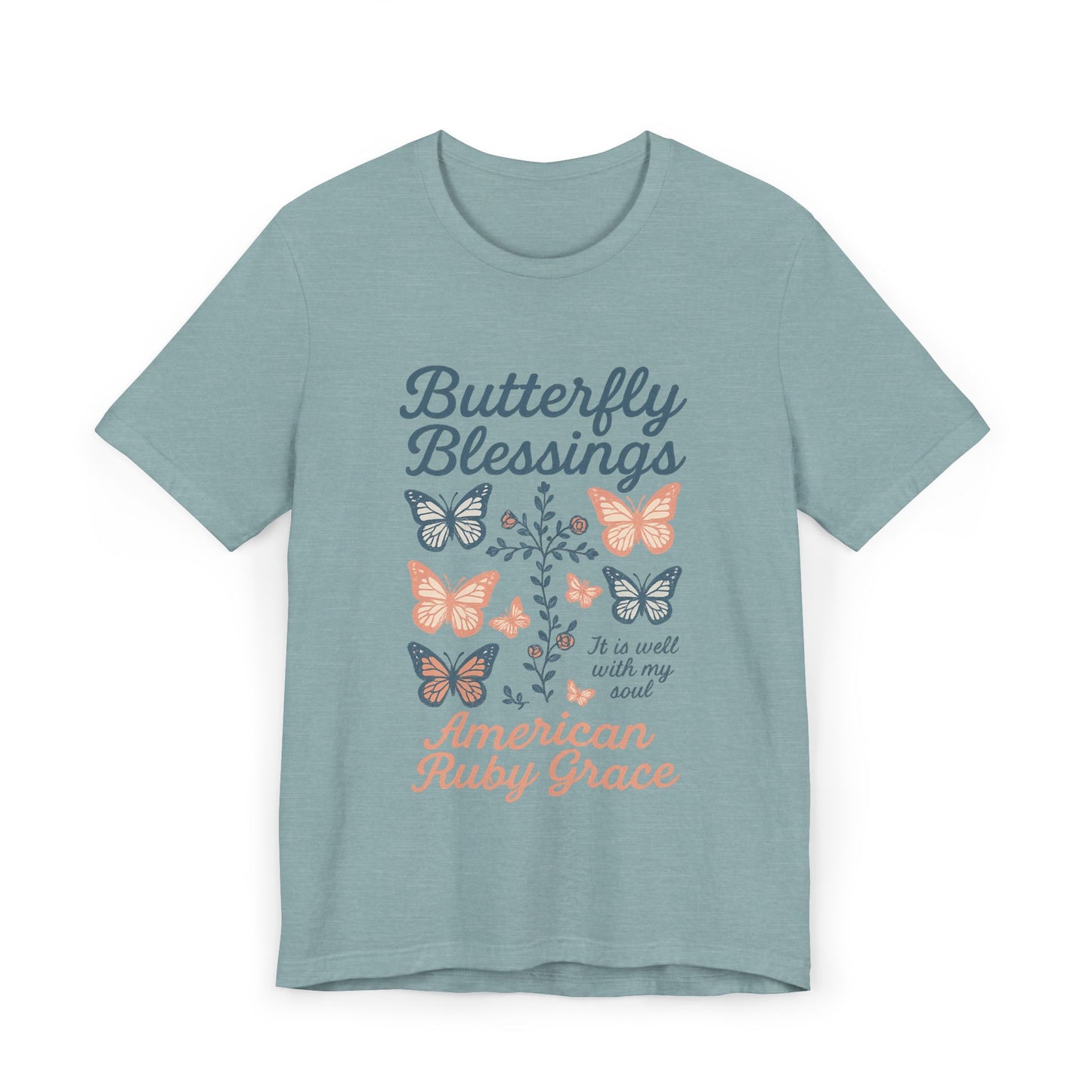 Butterfly Blessings Jersey Graphic Tee