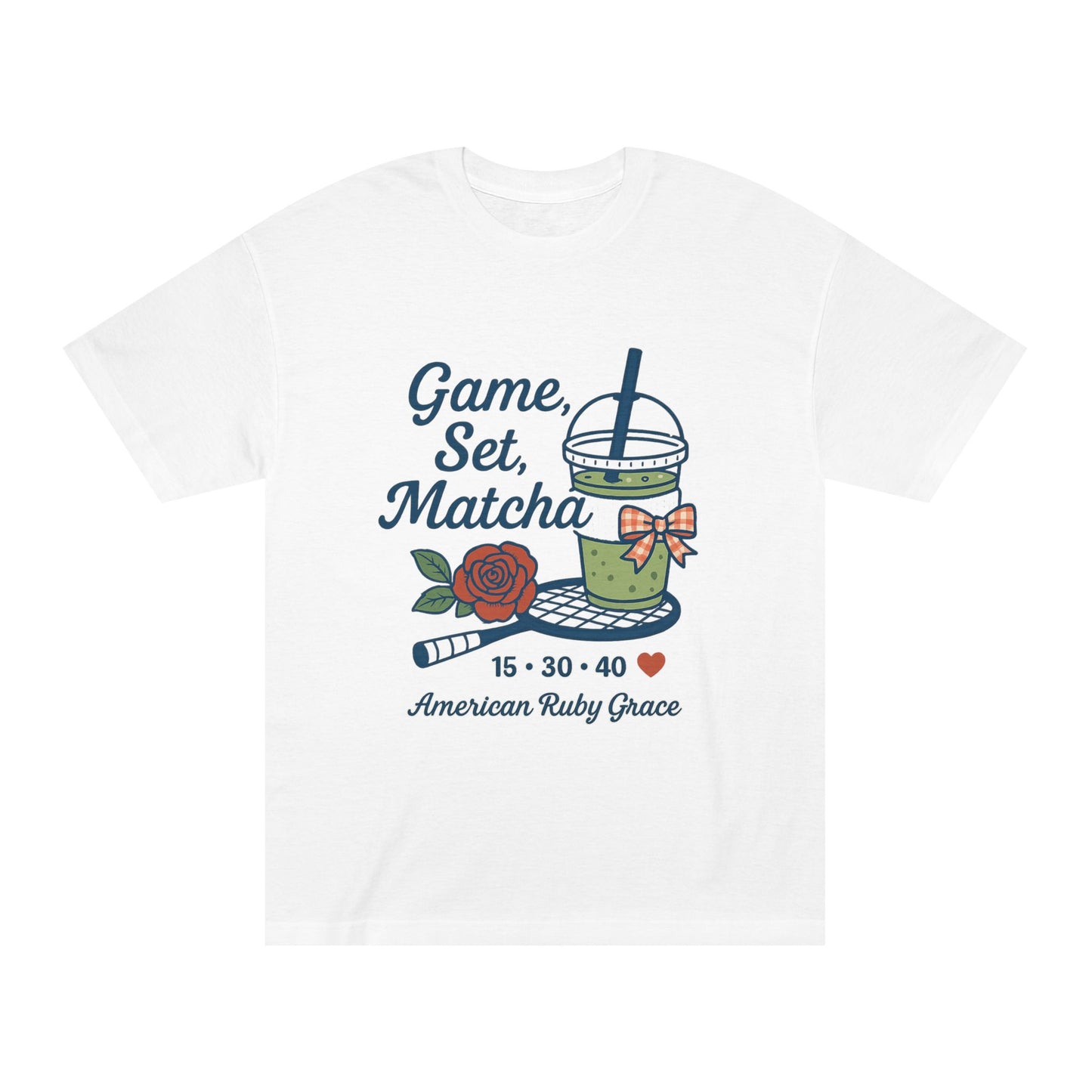 Game Set Matcha Tennis Graphic Tee