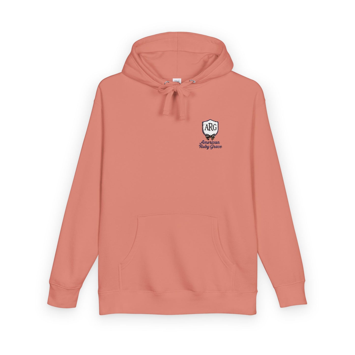 Elegant Monogram Embroidered Fleece Hoodie