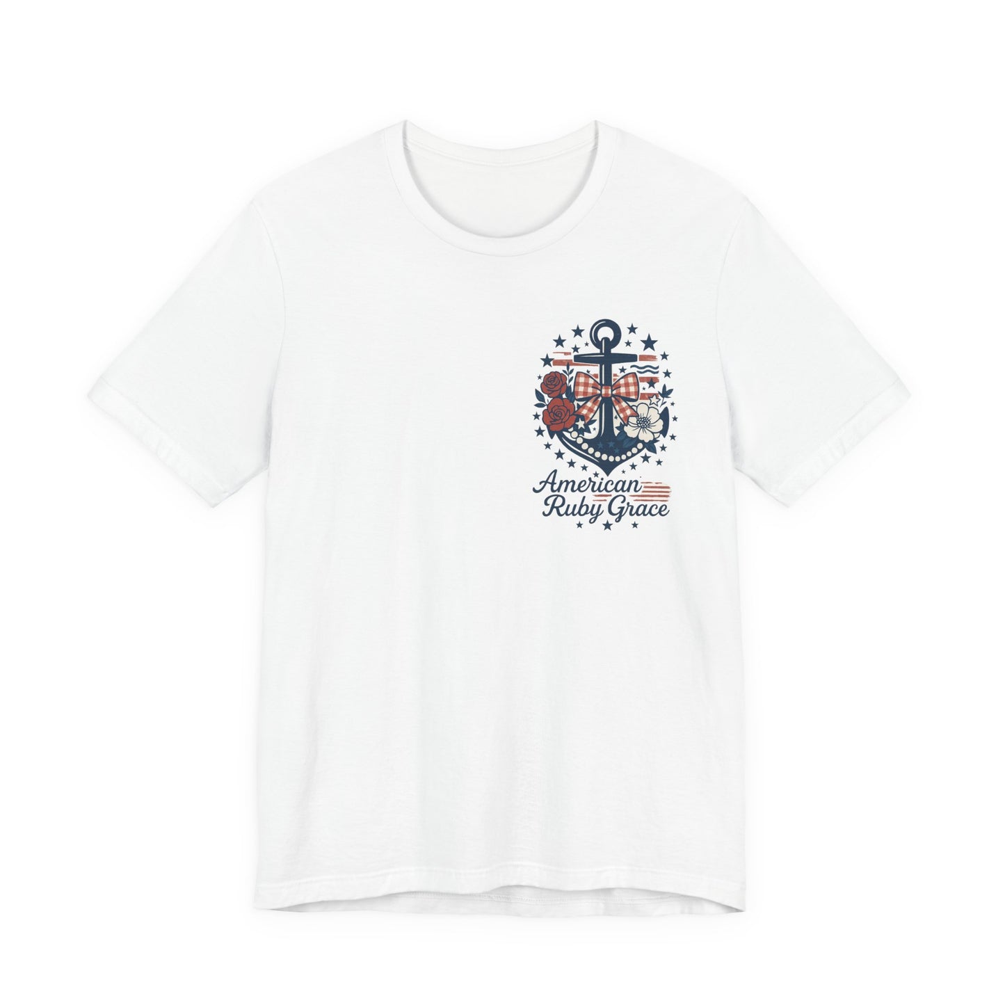 Lovely Anchor Embroidered Graphic Tee