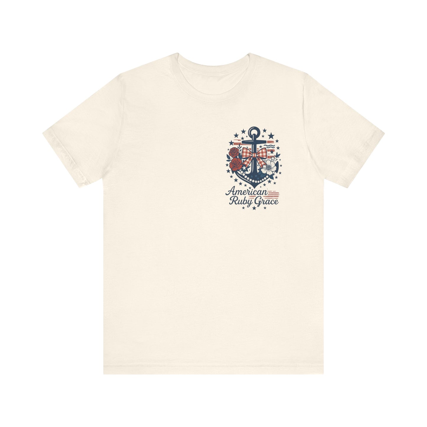 Lovely Anchor Embroidered Graphic Tee