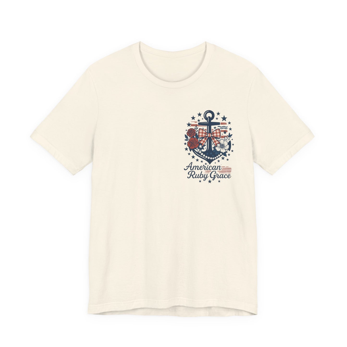 Lovely Anchor Embroidered Graphic Tee