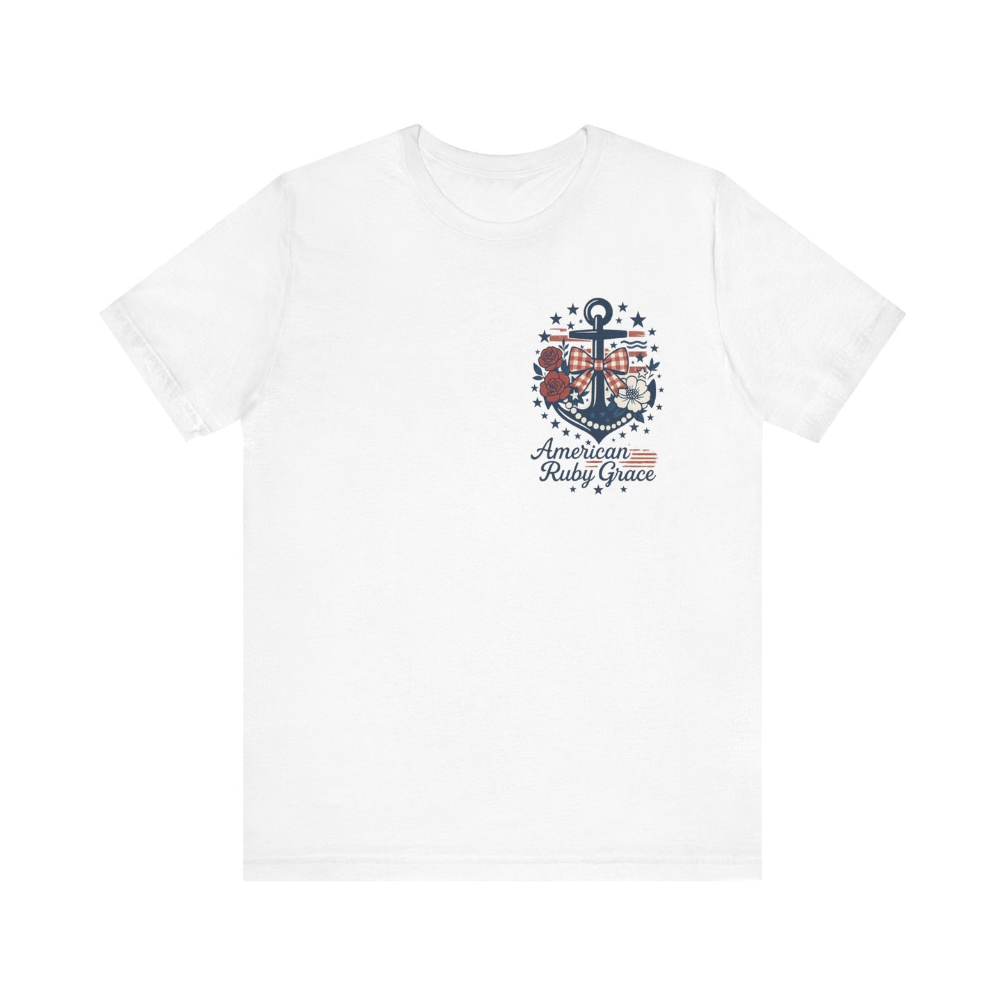 Lovely Anchor Embroidered Graphic Tee