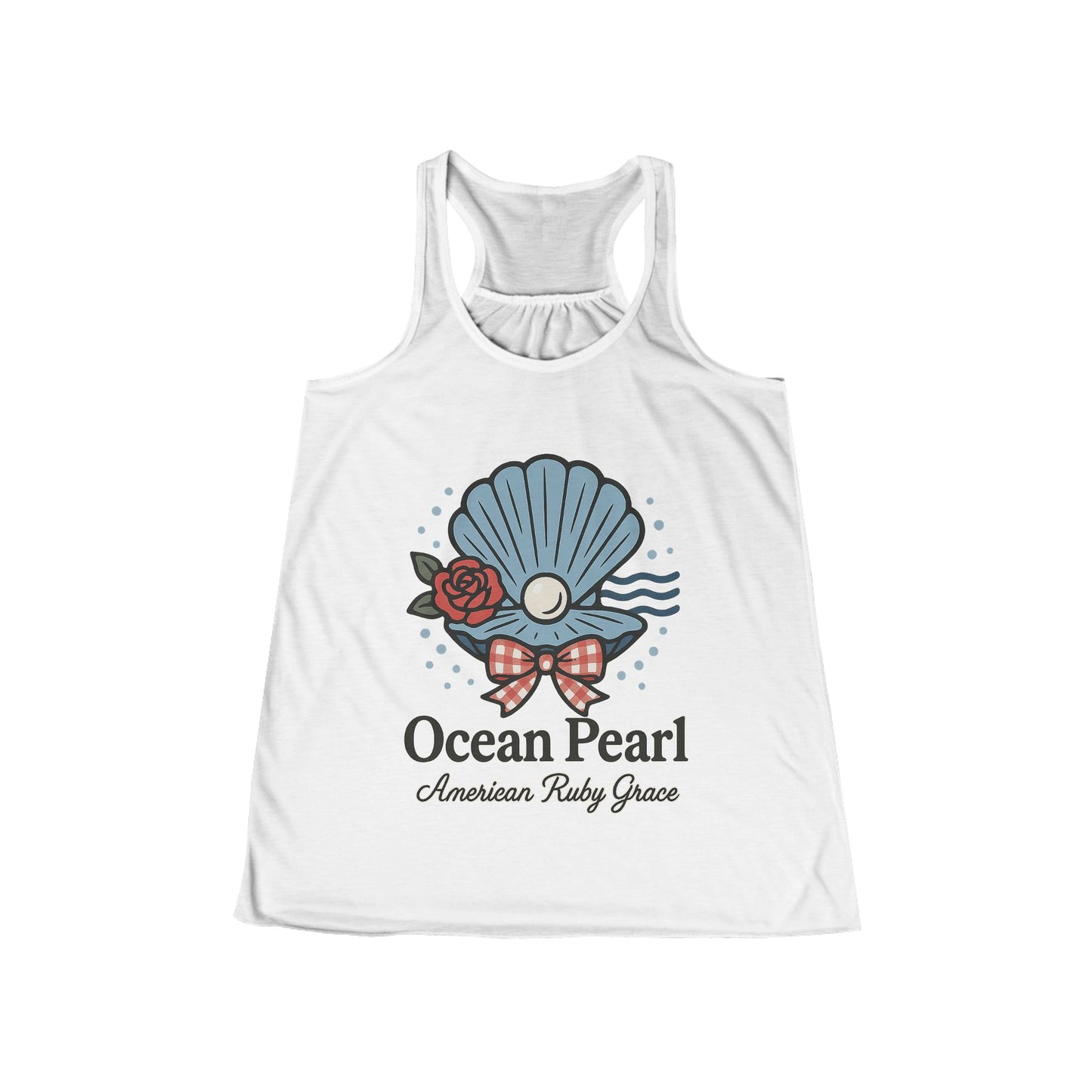 Ocean Pearlcore Flowy Racerback Tank Top