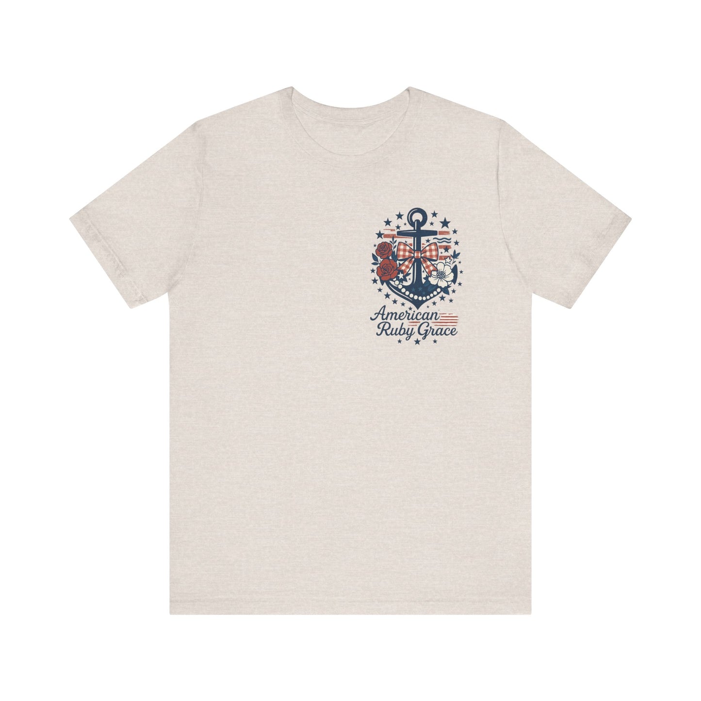 Lovely Anchor Embroidered Graphic Tee