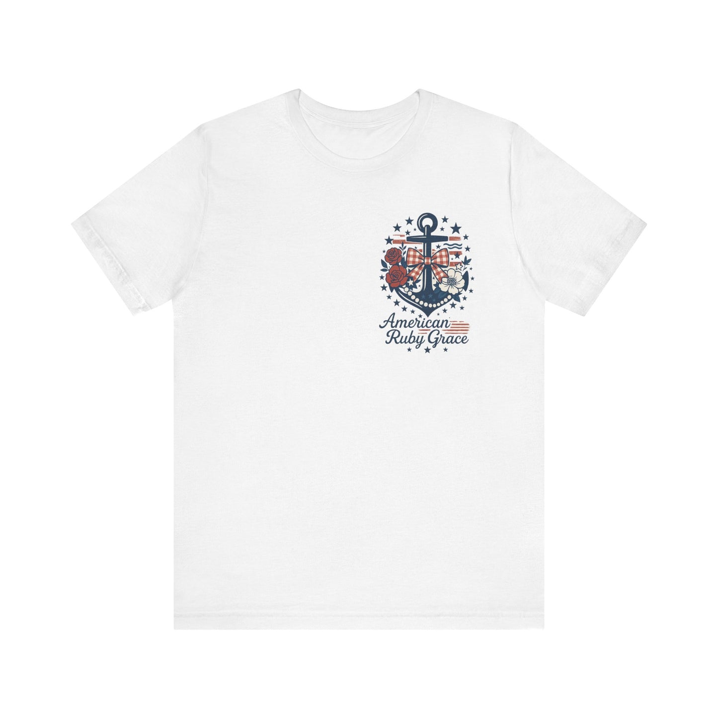 Lovely Anchor Embroidered Graphic Tee