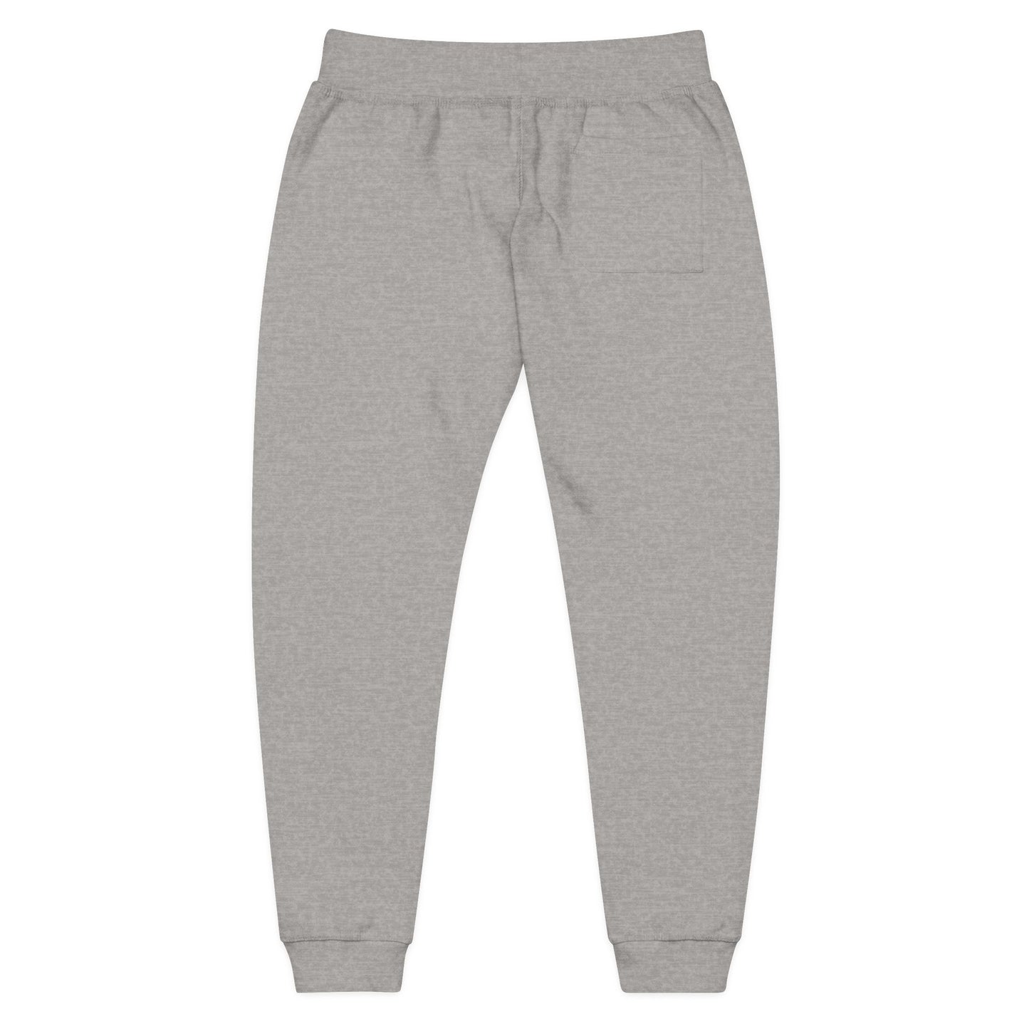 Elegant Monogram Embroidered Fleece Joggers