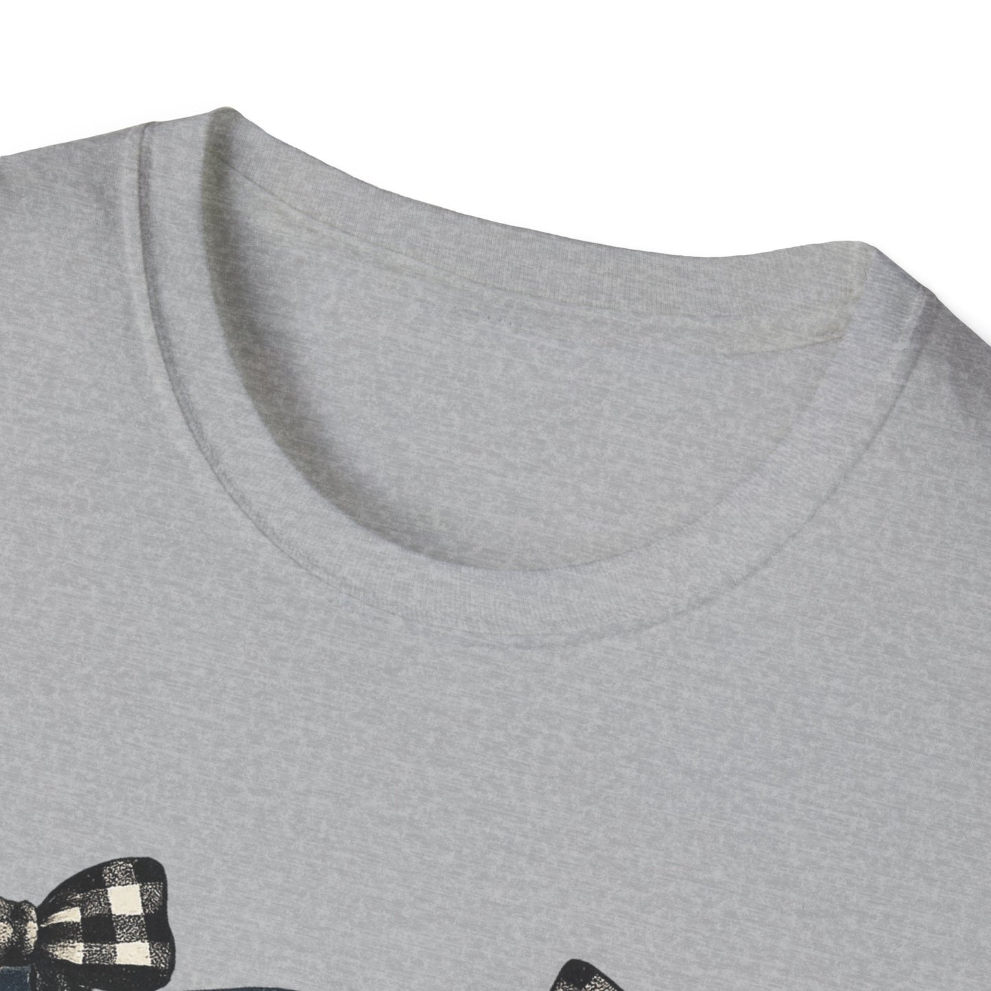 Patriotic Rose Bow Design Graphic Tee