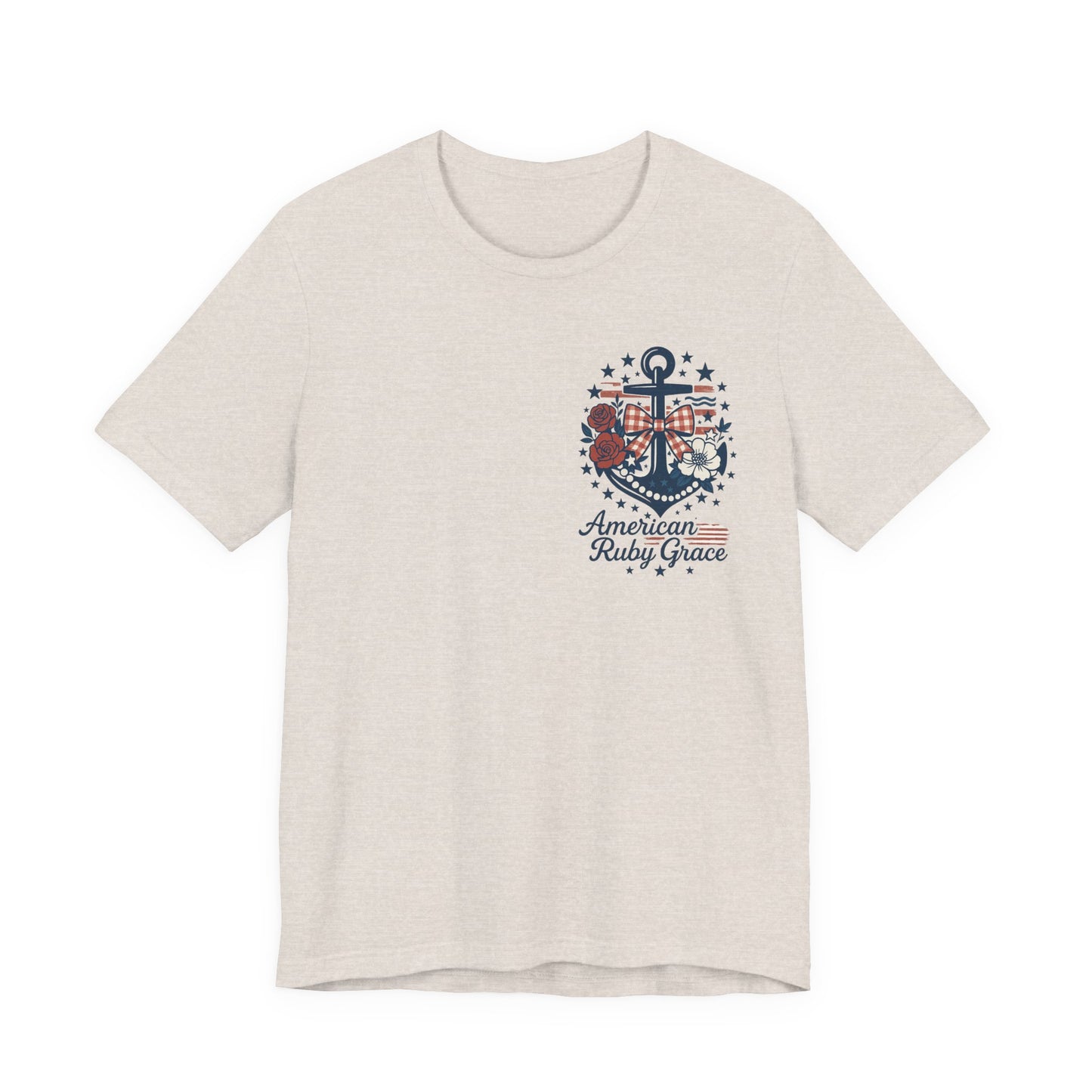 Lovely Anchor Embroidered Graphic Tee