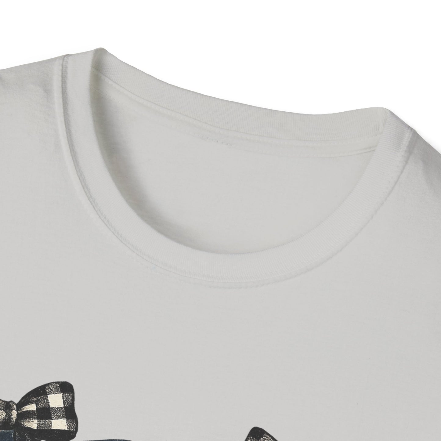 Patriotic Rose Bow Design Graphic Tee