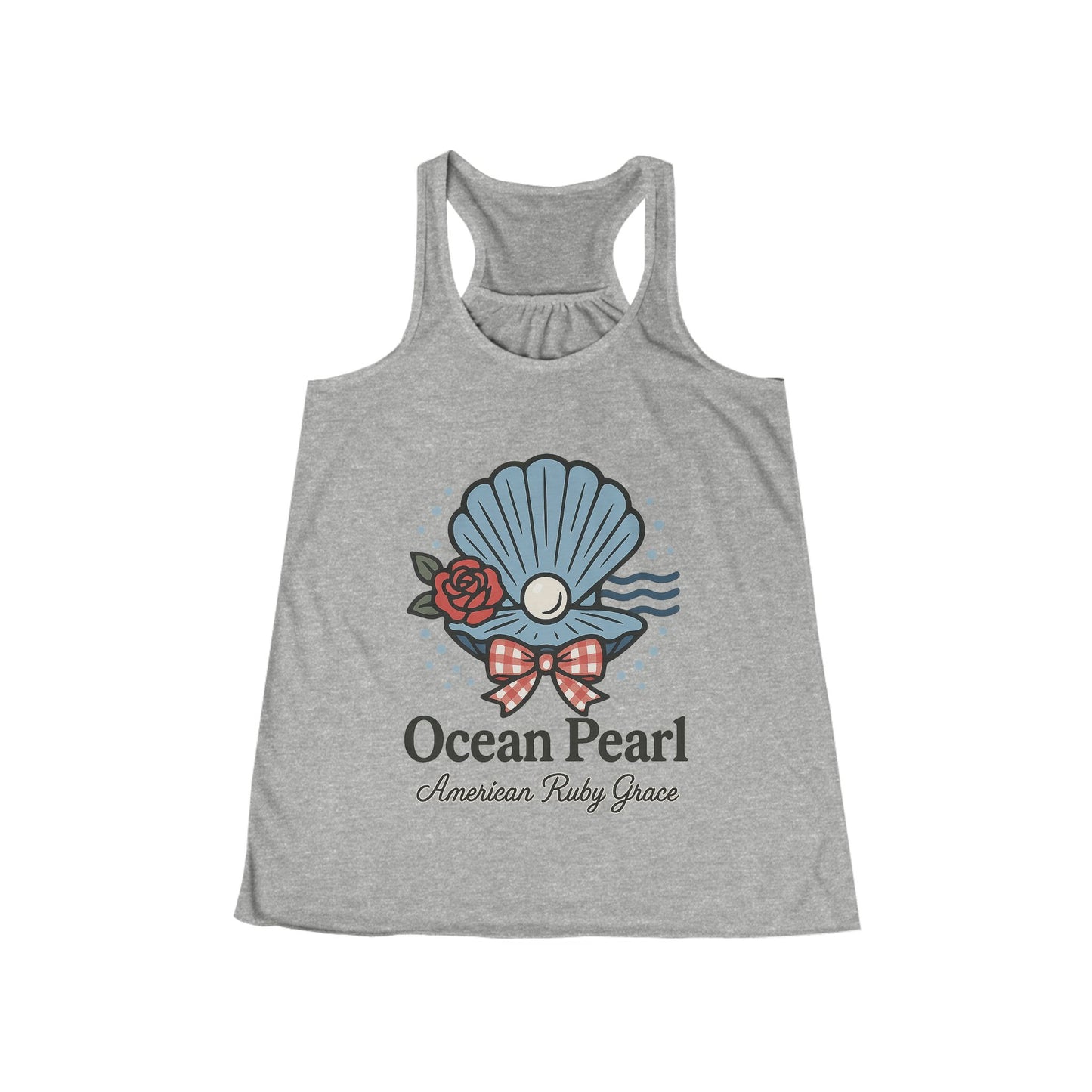 Ocean Pearlcore Flowy Racerback Tank Top