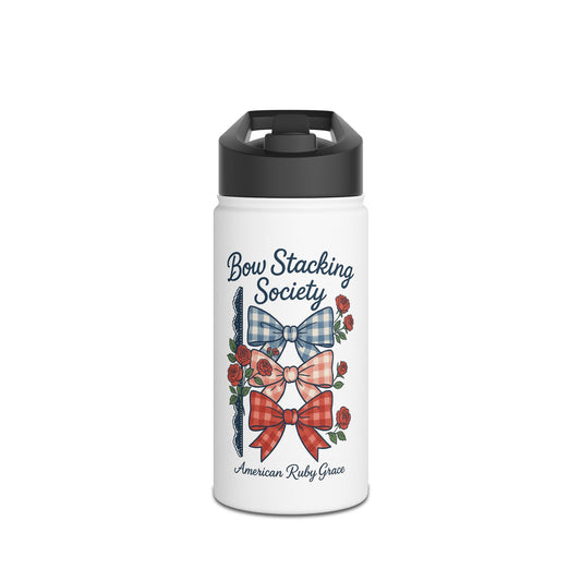 Bow Stacking Society Water Bottle, 12oz