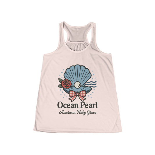 Ocean Pearlcore Flowy Racerback Tank Top