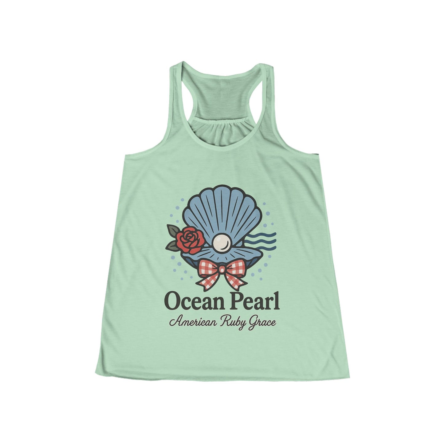 Ocean Pearlcore Flowy Racerback Tank Top