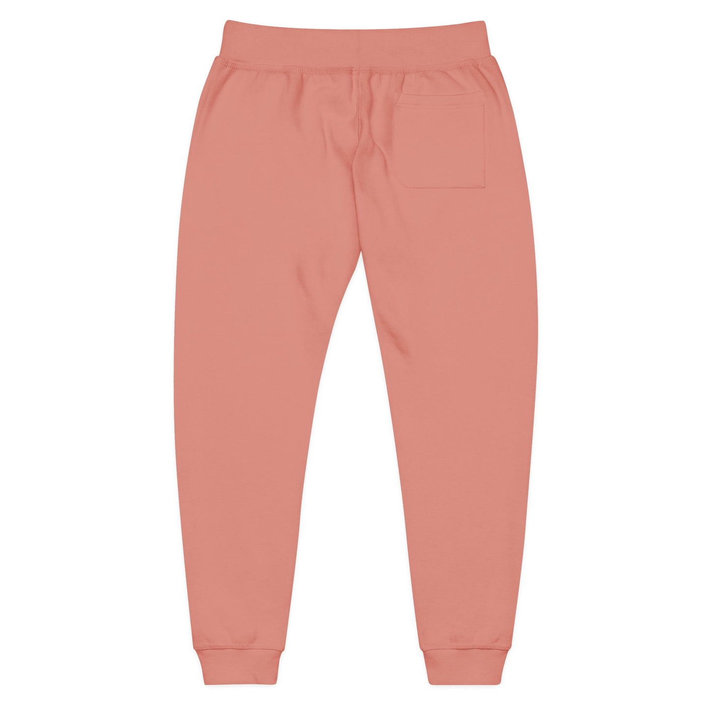 Elegant Monogram Embroidered Fleece Joggers